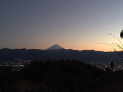 夕暮れと富士山！！
