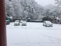 降雪の為