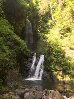 昇仙峡の大自然に囲まれた滝